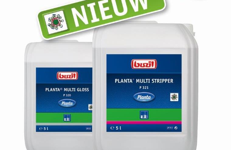 Milieuvriendelijk Planta stripper en glanscoating van Buzil