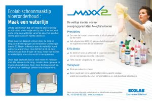 Ecolab vloeronderhoud MAXX2