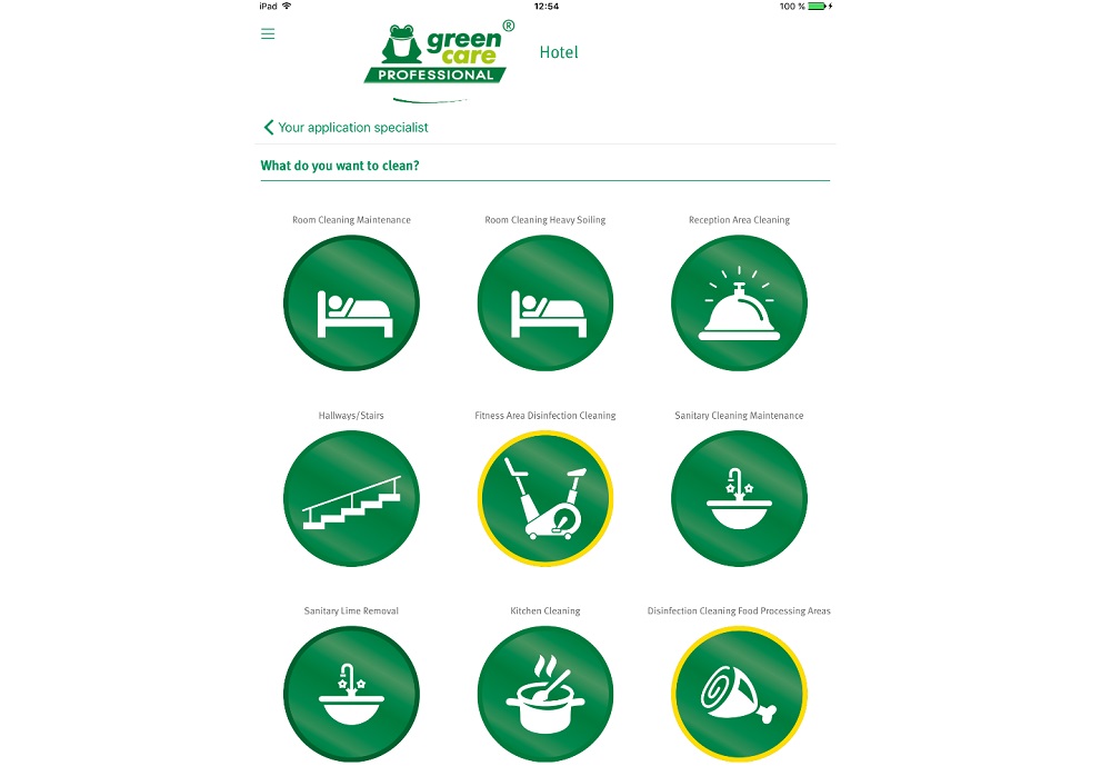 Eenvoudiger schoonmaken met de green-Effective TRAINING APP van Werner & Mertz Professional