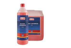 Buzil lanceert sanitairreiniger met actieve geurverwijderaar Buzil bucasan sanibreeze