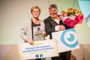 Evelyn Kolkman leidinggevende van de schoonmaak 2019 Golden Service Awards