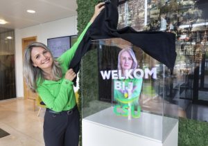 CSU verwelkomt gasten hoofdkantoor met hologram