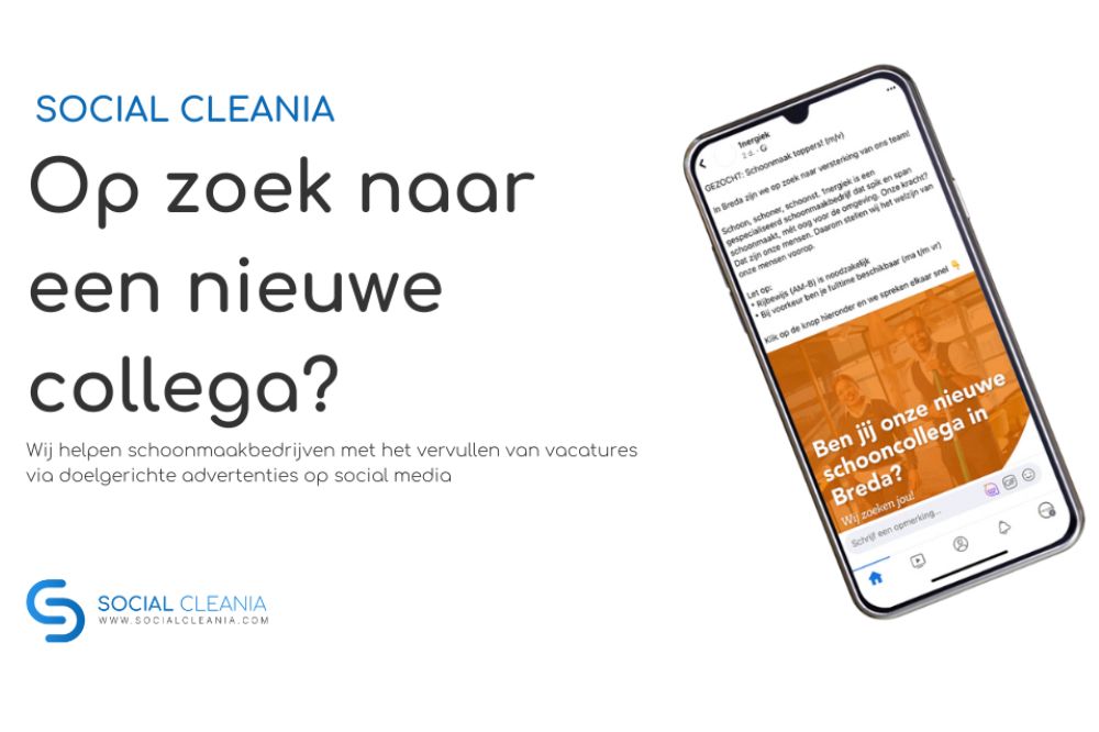 Op zoek naar een nieuwe collega? Klop eens bij Social Cleania aan 443737